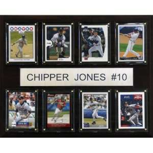  MLB Chipper Jones Atlanta Braves 8 Card Plaque Sports 