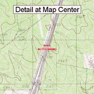  USGS Topographic Quadrangle Map   Atlee, Texas (Folded 