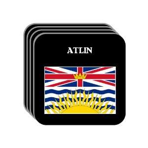  British Columbia   ATLIN Set of 4 Mini Mousepad Coasters 