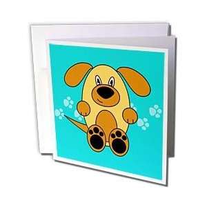  Janna Salak Designs Dogs   Cute Brown Puppy Dog   Greeting 