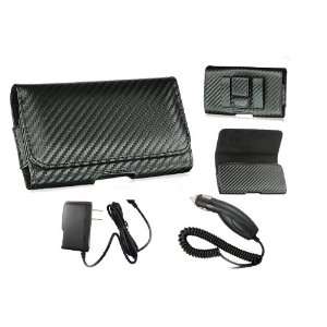  For AT&T Atrix 2 II Premium Pouch, Car Charger, Travel 