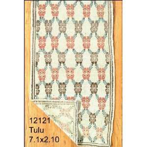    2x7 Hand Knotted Tulu Turkey Rug   210x71