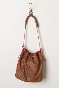 Nwt Anthropologie by Pilcro Shined Bucket Bag Purse Leather Retail $ 