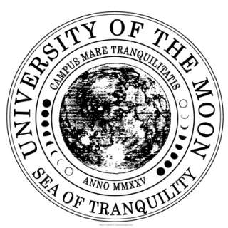 University of the Moon Sea of Tranquility Latin T Shirt  