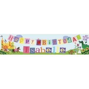  Princess Canvas Birthday Banner Toys & Games