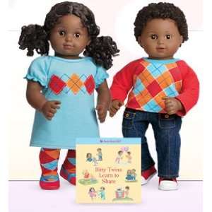American Girl Bitty Twins   African American Boy and Girl with Bitty 