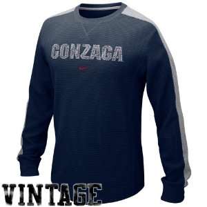  Nike Gonzaga Bulldogs Navy Blue Superstrip Vintage Long 