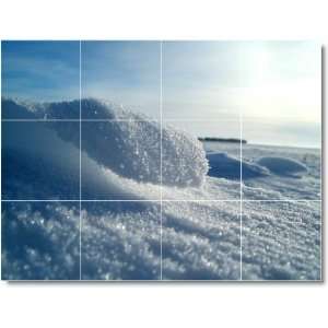 Winter Scene Mural Tile W112  18x24 using (12) 6x6 tiles