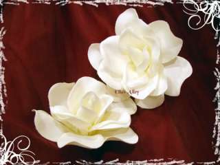 Silk Gardenia Pin /Hair Clip/Bow Wedding *Flower Girl*  