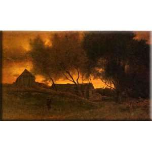  Gloaming 30x18 Streched Canvas Art by Inness, George