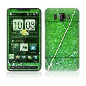    HTC HD2 Decal Vinyl Skin   Green Leaf Texture 