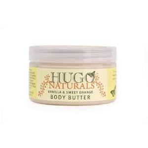  Hugo Naturals Body Butter, Vanilla & Sweet Orange, 4 Ounce 