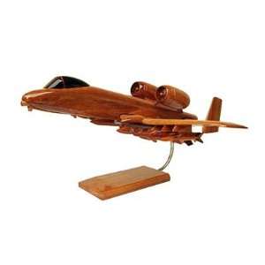  A 10 Thunderbolt II Natural Wood Model Airplane Toys 