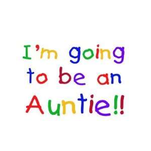  Going to be an Auntie Primary Colors Pins 