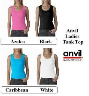 TANK TOP WOMEN ANVIL SMALL to XL   Price Apparel Ladies  