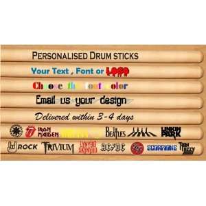  Personalised Drum Sticks 5A maple 