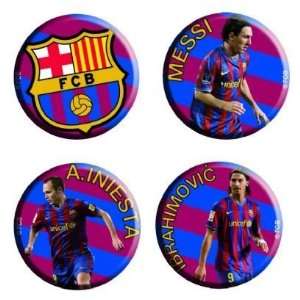   Pins/Buttons   Crest, Messi, Iniesta & Ibrahimovic