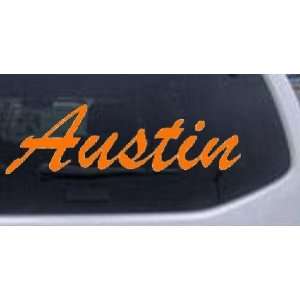  Orange 54in X 16.2in    Austin Car Window Wall Laptop 