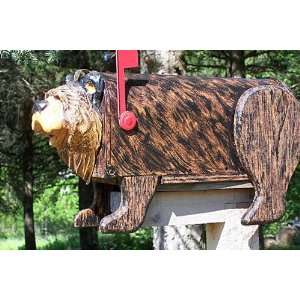  ANIMALS   Bear (Chainsaw Bear) Woodendippity Mailbox