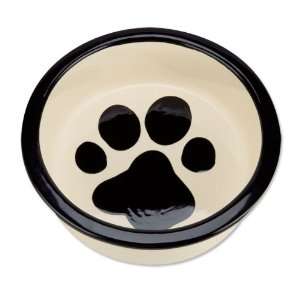  Handpainted Dog Bowl , Type Paw Print