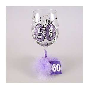  60th Birthday Wine Glass