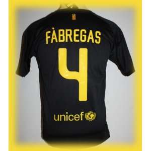 FC BARCELONA AWAY FABREGAS 4 FOOTBALL SOCCER JERSEY SMALL  