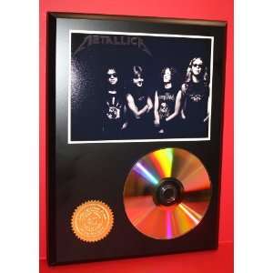  Metallica 24kt Gold CD Disc Display   Band Merch   Award 