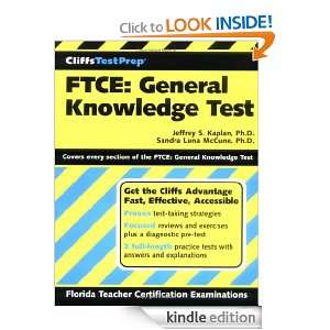 CliffsTestPrep FTCE General Knowledge Test Sandra Luna McCune 