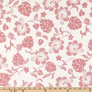   Double Knit Floral Rose/White Fabric By The Yard Arts, Crafts