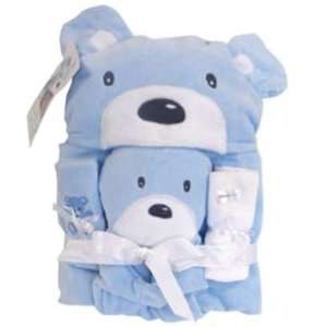  Piccolo Bambino 4 Piece Bath Set   Blue Bear Baby