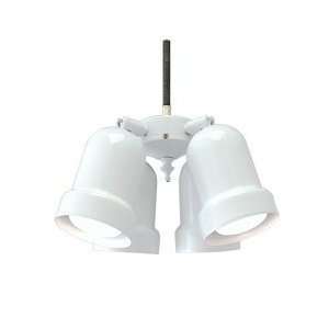  Nutone PL13WW Ceiling Fan (4 Light) Track White Fitter 
