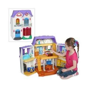  Large Classic Dollhouse with 18 Piece Accessory Set Toys 