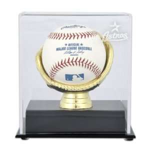  Gold Glove MLB Single Baseball Astros Logo Display Case 