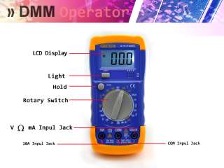   Digital Multimeter 8 Function multi tester volt/ohm meter VOM tester