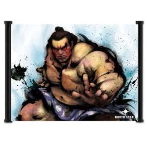  Street Fighter IV 4 E Honda Game Fabric Wall Scroll Poster 