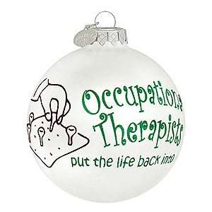  Occupational Therapists Glass Ornament