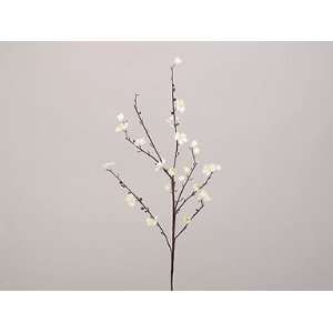  Silk Flowers Velvet Plum Blossom 40 White