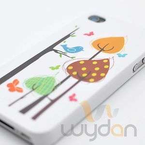   Autumn Forest Cute Cartoon Bird Ultra Thin Hard iPhone 4 4S Case Cover