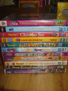 LOT OF 11 BARNEY DVDS HOLIDAY INCLUDED MOVIES VIDEOS  
