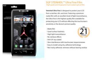 SGP Motorola DROID RAZR Screen Protector Steinheil [Ultra Fine]  