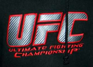 ULTIMATE FIGHTING CHAMPIONSHIP Black Cotton Blend UFC Hoodie XL   EUC 