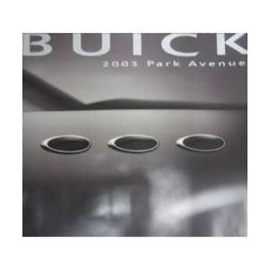  2003 BUICK PARK AVENUE Sales Brochure Literature Book 