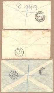 New Zealand early 1900s registered covers (3)  