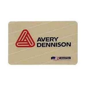  Collectible Phone Card Avery Dennison (Words & Logo 