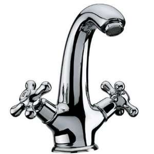  Lavatory Faucet With Cross Handles Polished Chrome