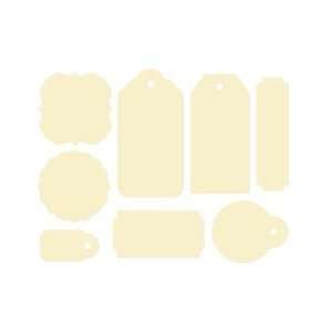  Kaisercraft Paper Tags & Shapes 24/Pkg Manilla   8 Designs 
