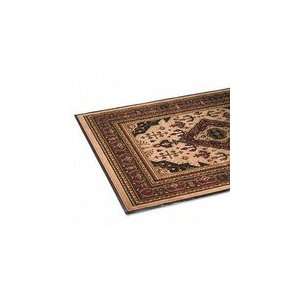  Woven Oriental Rug Look Floor Mat, 48 x 67, Beige