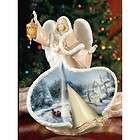 Seasons of Cannon Falls Pewter Serenity Angel Holding Dog Ornament FS 