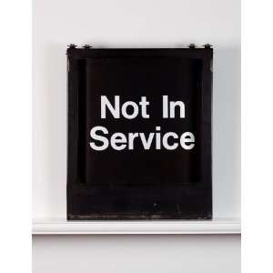  New York City MTA Subway Roll Sign Case   Not In Service 