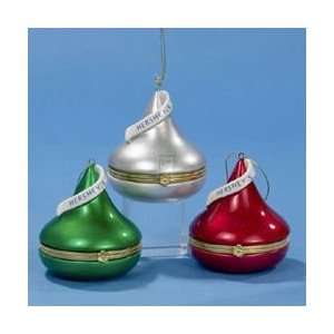   HERSHEY S KISS HINGED BOX ORNAMENT, SET OF 3 ASSORTED